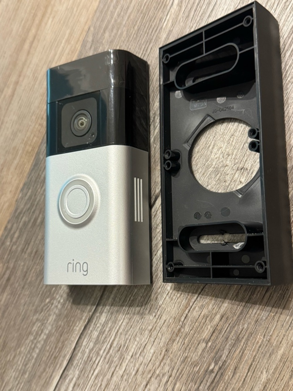 Ring Battery Doorbell Plus in Silver with Blue Accent - Picture 6 of 6